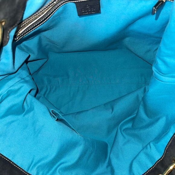 Gucci Irina Babouska Suede Tote - Picture 9 of 16